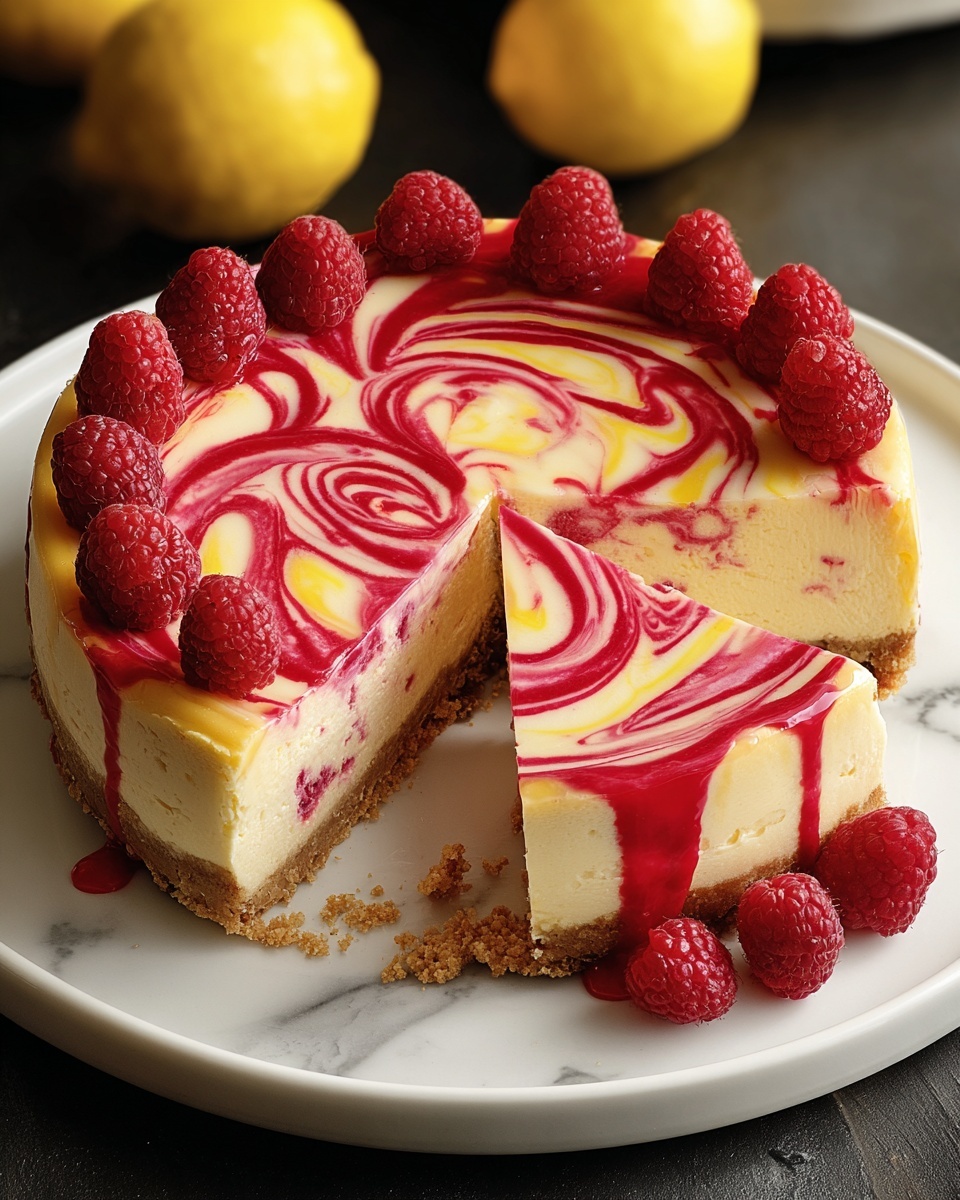 Lemon Raspberry Cheesecake Recipe - Recipe Image