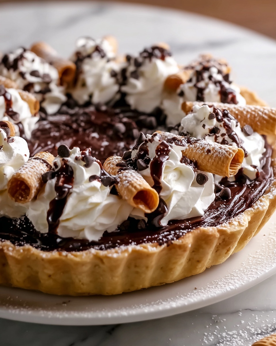 The Best Cannoli Cream Pie You’ll Ever Make At Home Recipe - Recipe Image