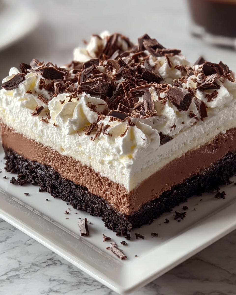Brownie Refrigerator Cake Recipe - Recipe Image