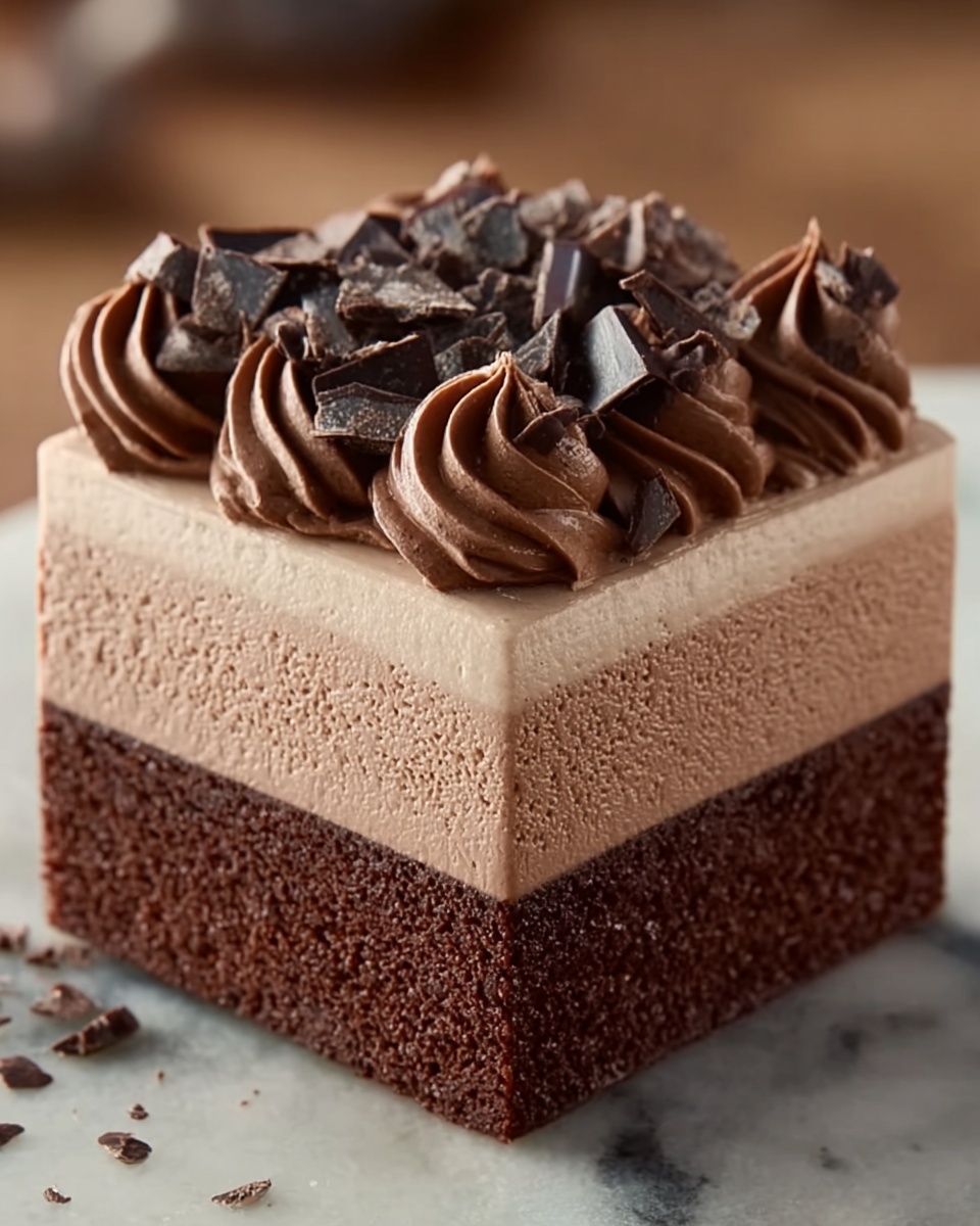Decadent Chocolate Mousse Cake Recipe - Recipe Image