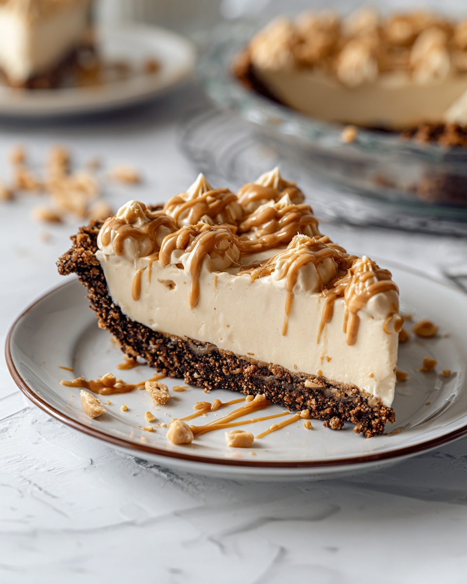 No Bake Cream Cheese Peanut Butter Pie Recipe - Recipe Image