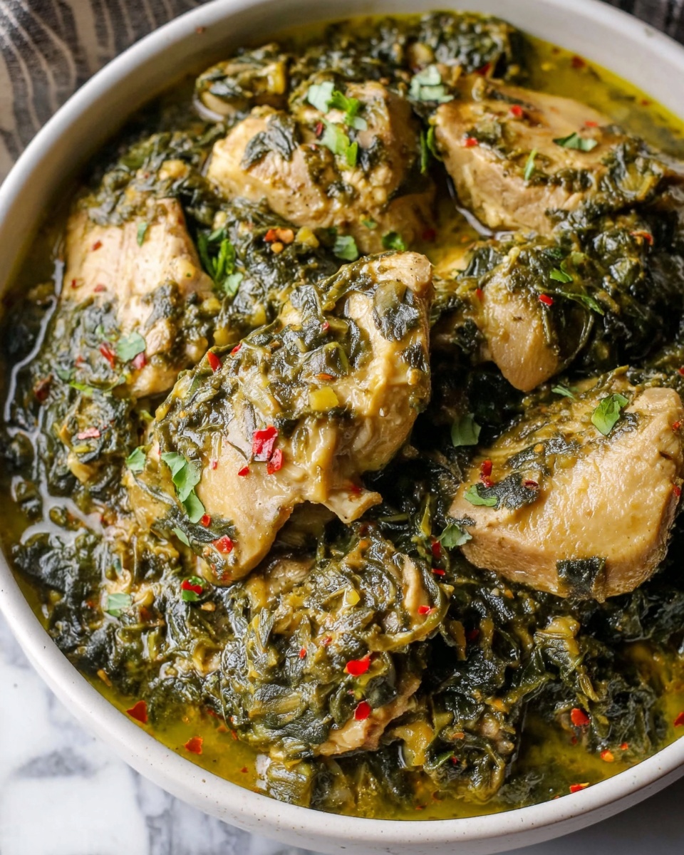 Slow Cooker Spinach-Artichoke Chicken Stew Recipe - Recipe Image