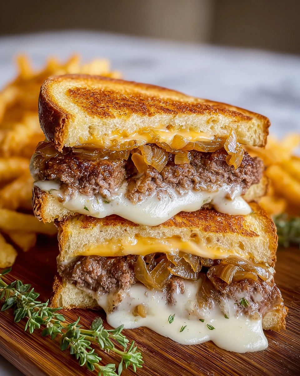Smashing Patty Melts with Signature Sauce Recipe - Recipe Image