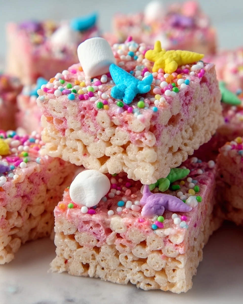 Circus Animal Cookie Rice Krispie Treats Recipe - Recipe Image