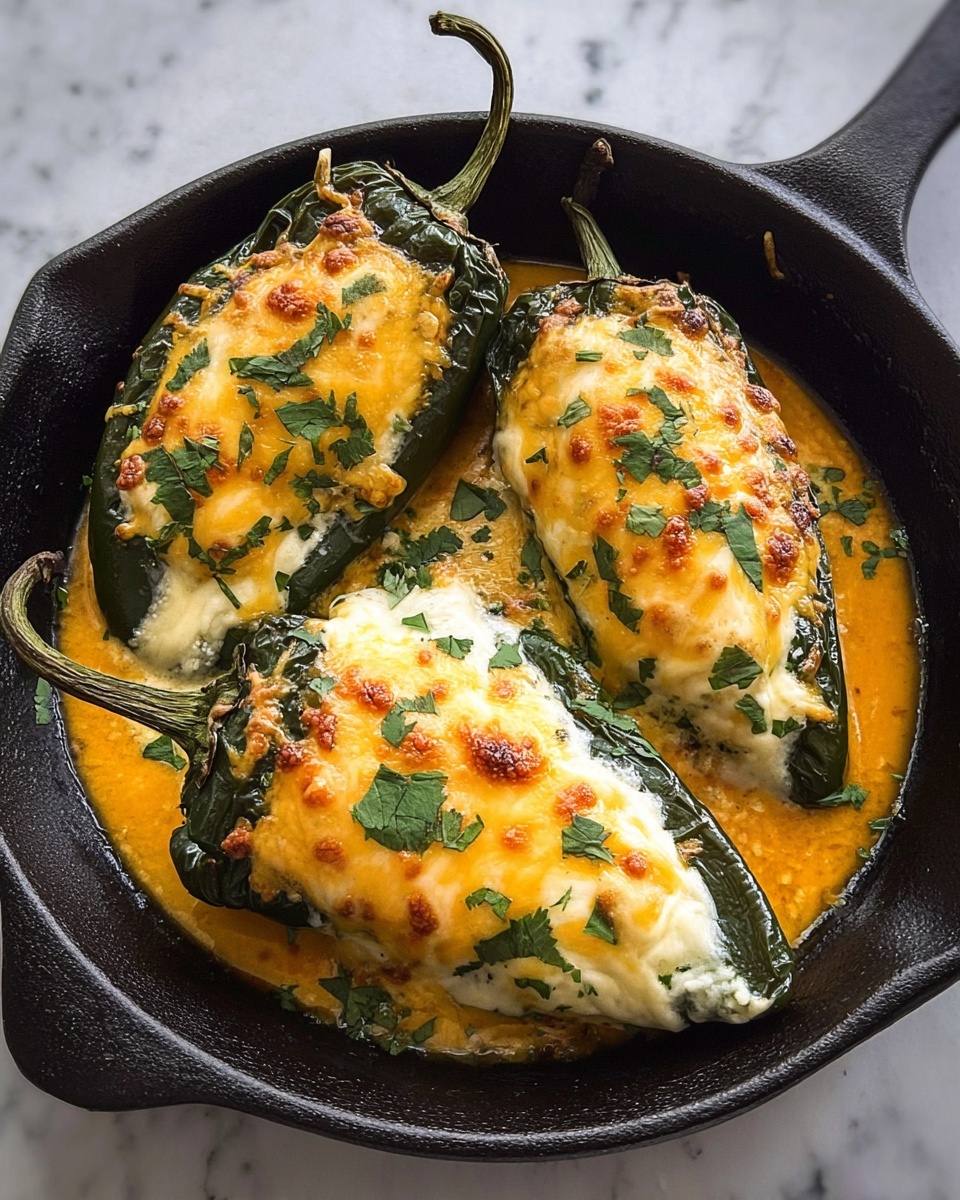 Baked Chili Rellenos with Monterey Jack and Cheddar Cheese Recipe - Recipe Image