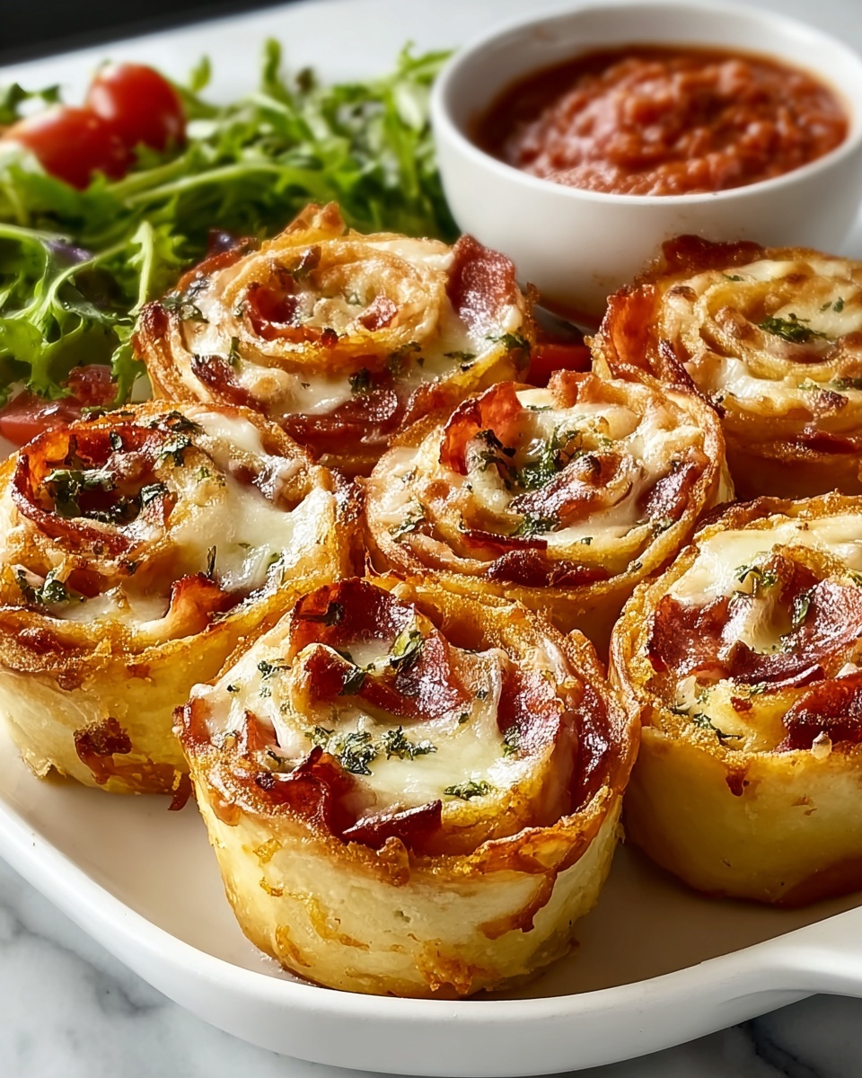 Tortilla Pizza Rolls Snack Recipe - Recipe Image