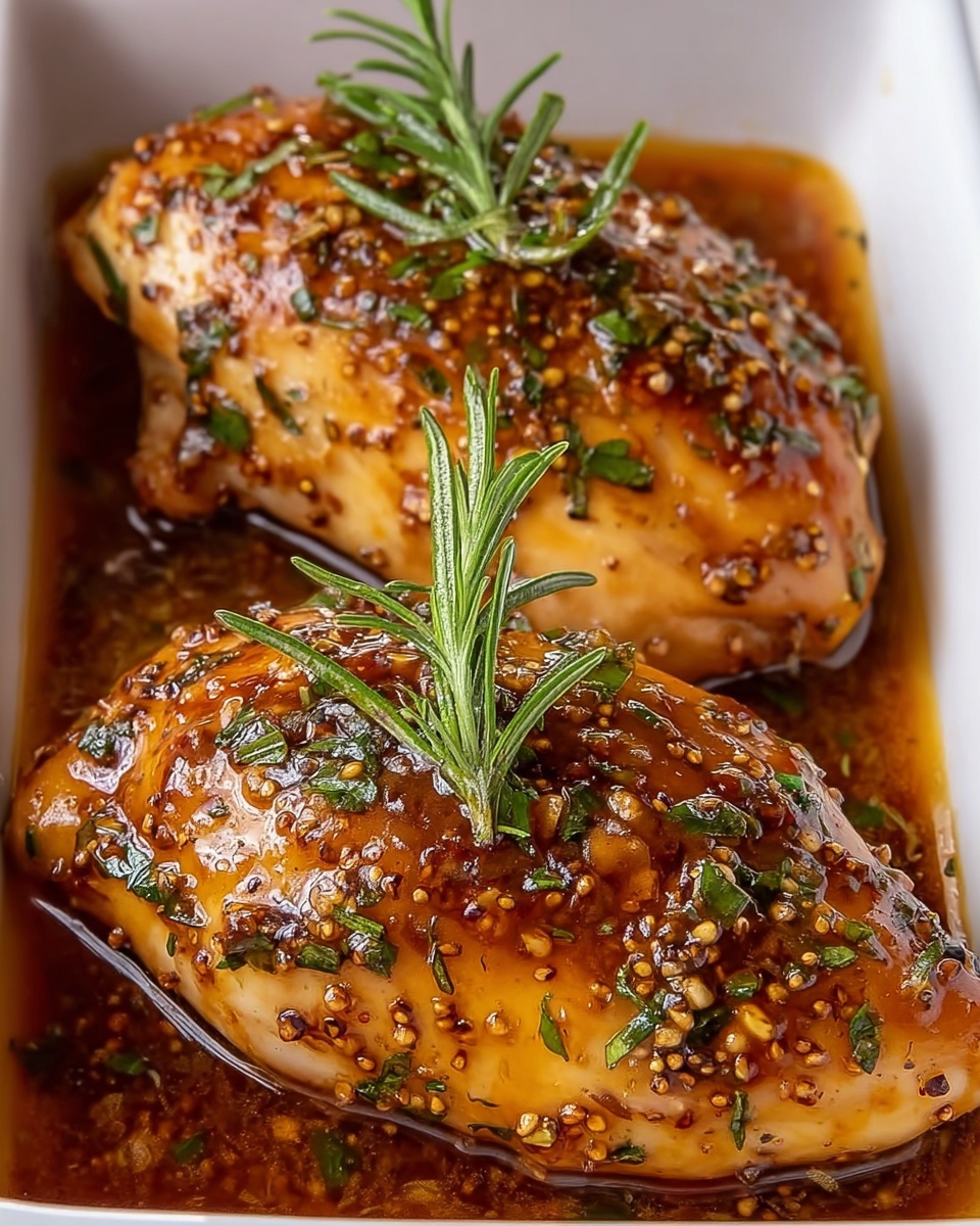 Honey Dijon Rosemary Baked Chicken Recipe - Recipe Image
