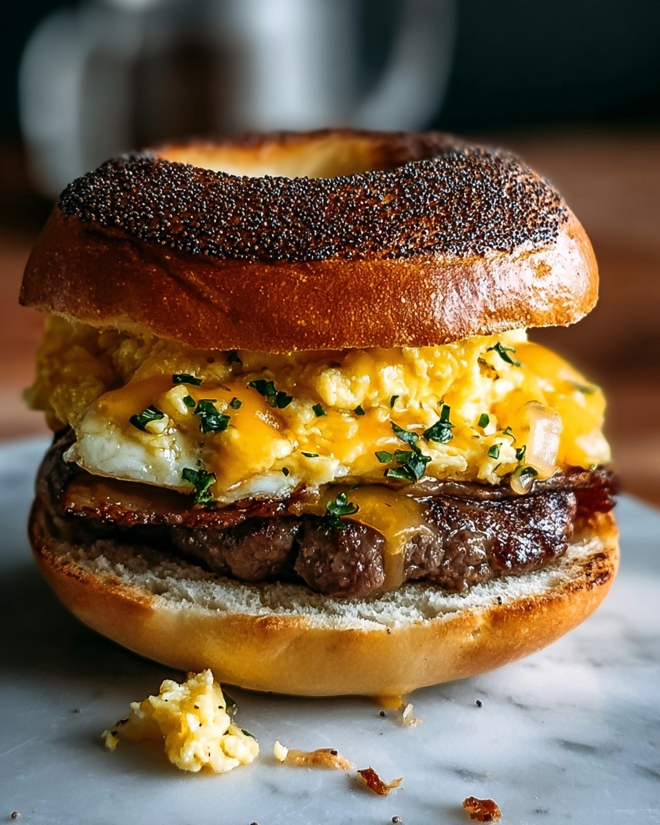 Steak Egg Cheese Bagel: The Ultimate Breakfast Sandwich Recipe - Recipe Image