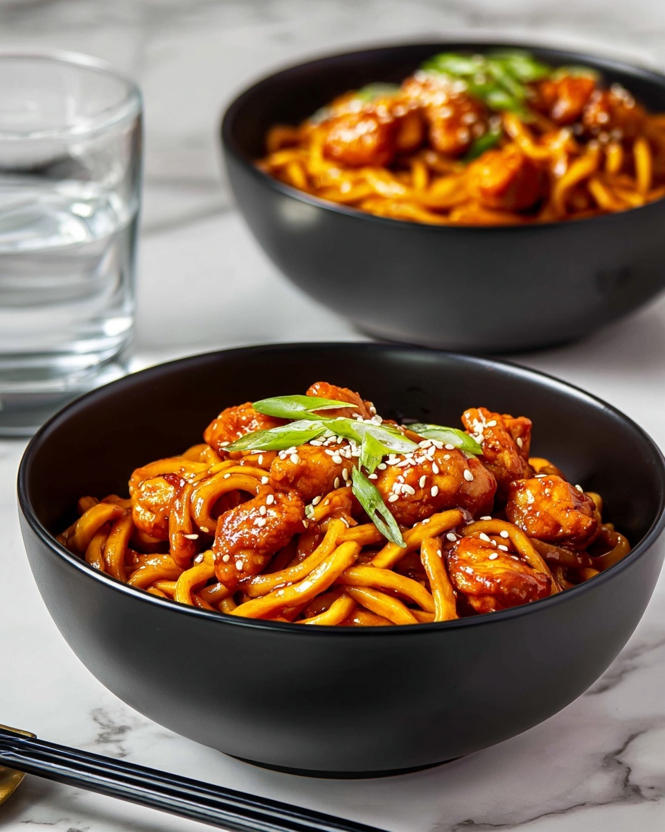 Slow Cooker Honey Garlic Chicken Noodles Recipe - Recipe Image