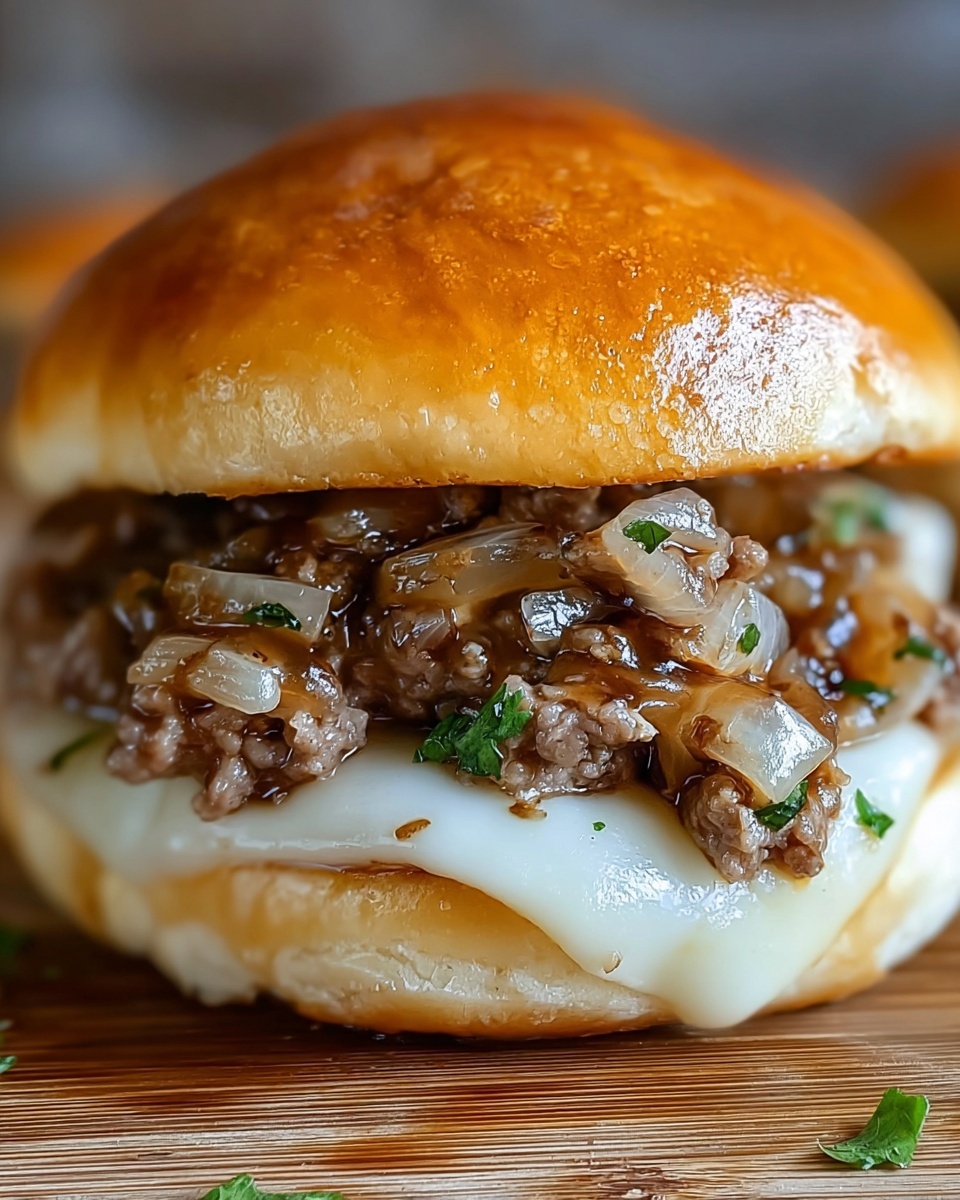 French Onion Beef Sloppy Joes Recipe - Recipe Image