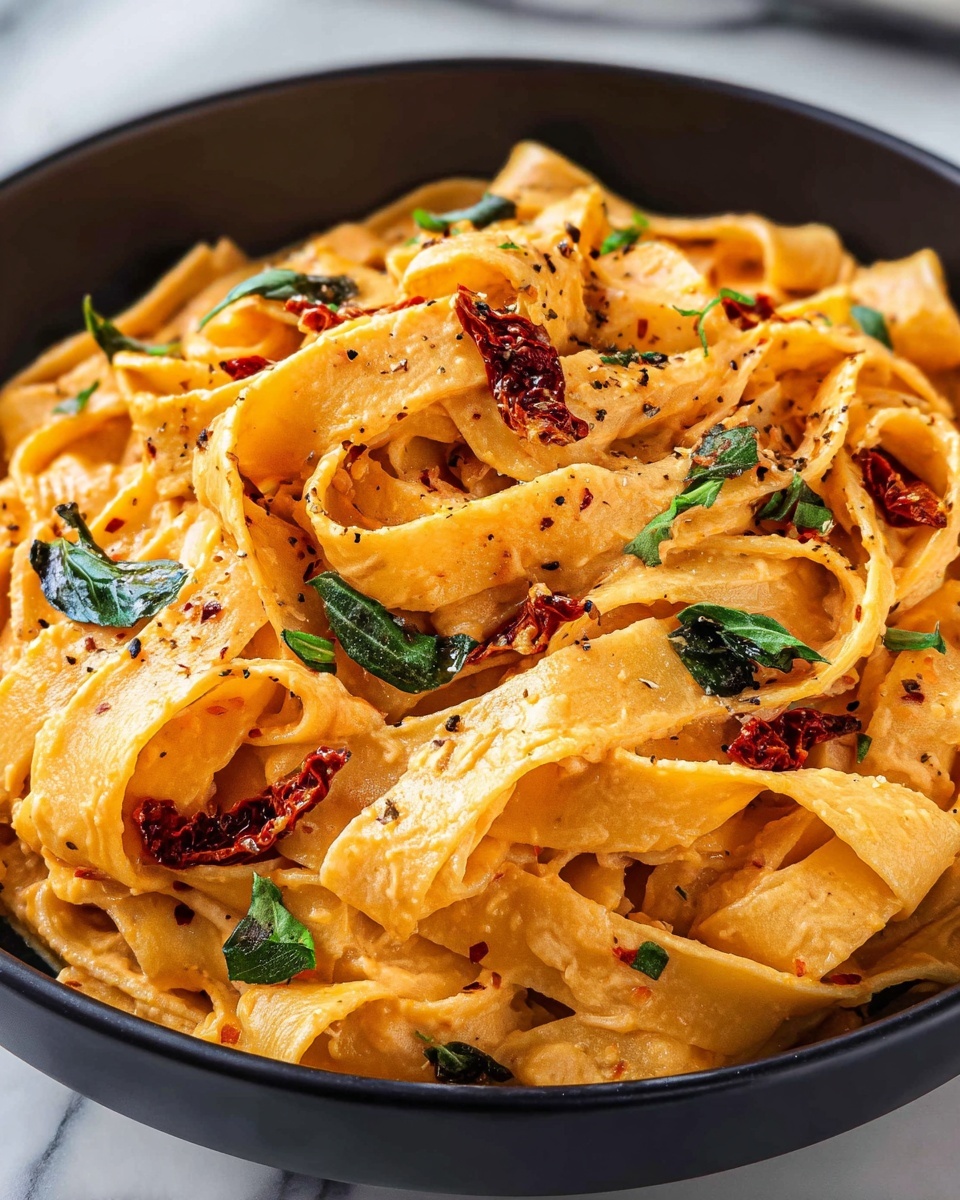 Creamy Sun-Dried Tomato Fettuccine Recipe - Recipe Image