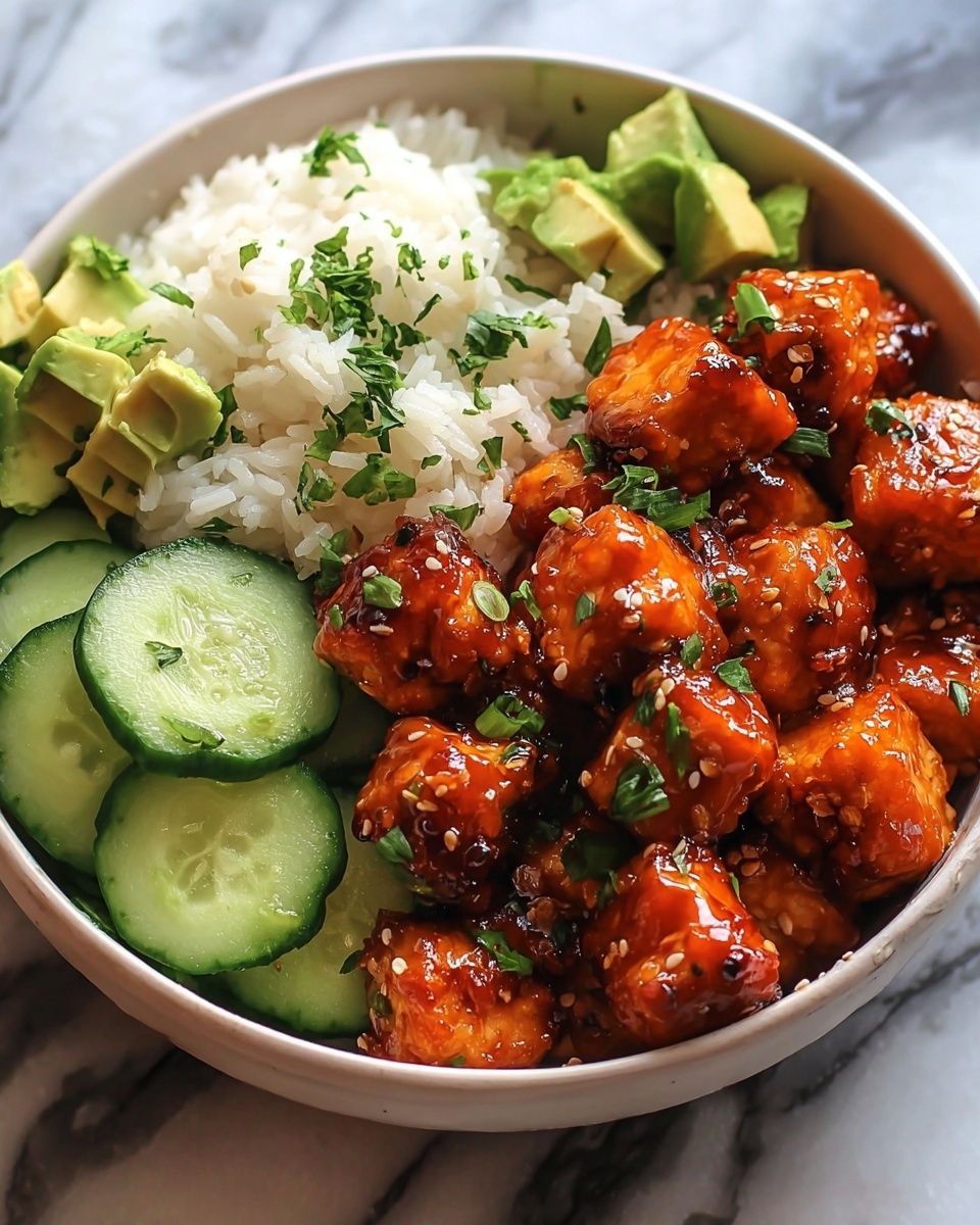 Hot Honey Chicken Bowls Recipe - Recipe Image