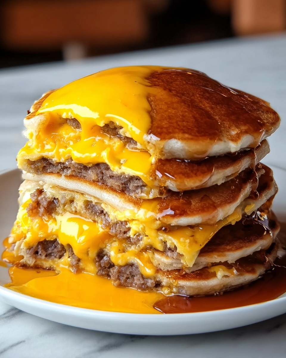 Smash Burger Pancakes: A Fun Twist on Breakfast Recipe - Recipe Image