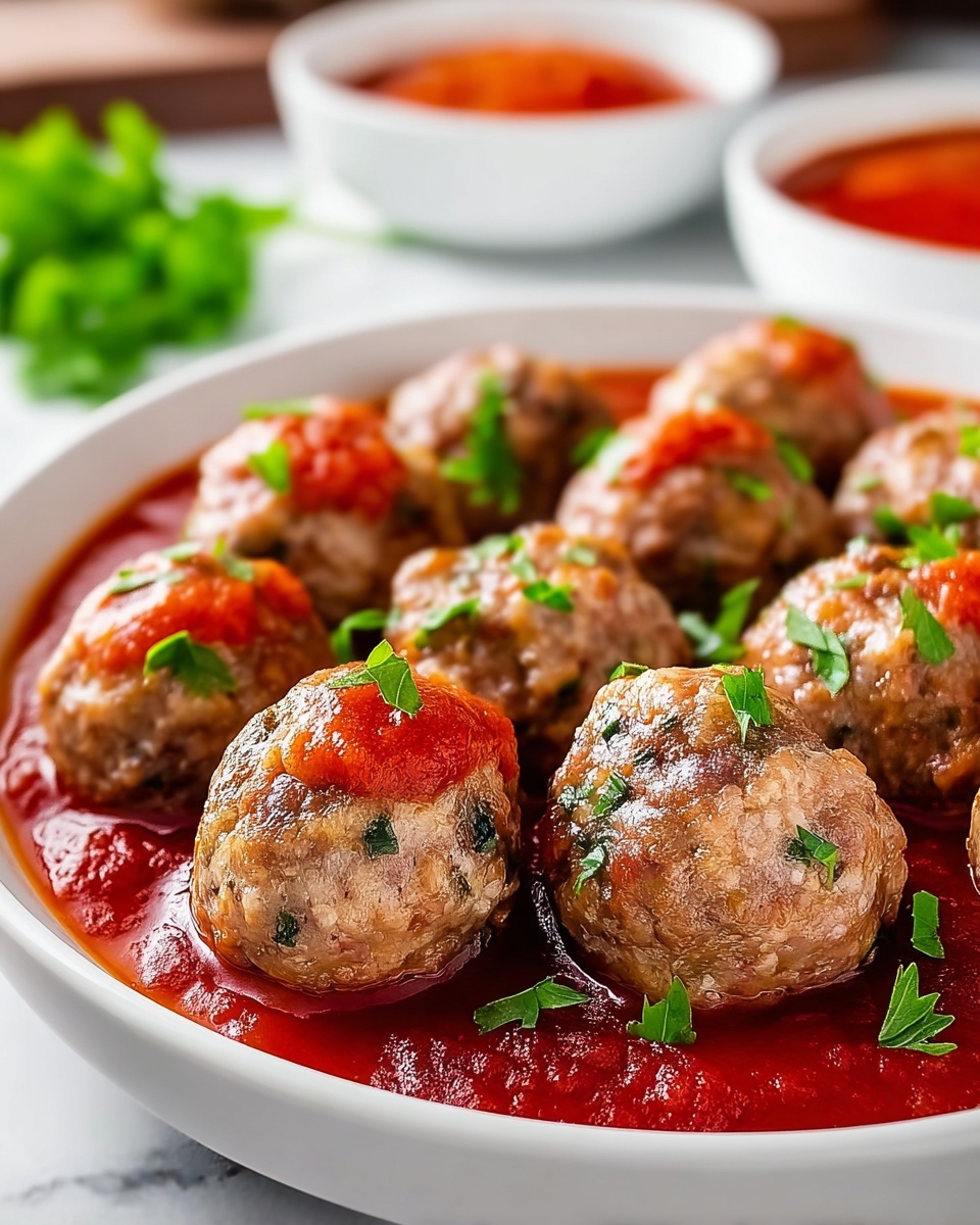 Mini Meatballs with Marinara Sauce Recipe - Recipe Image