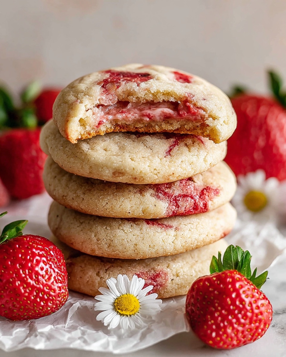 Strawberry Cheesecake Cookies Recipe - Recipe Image