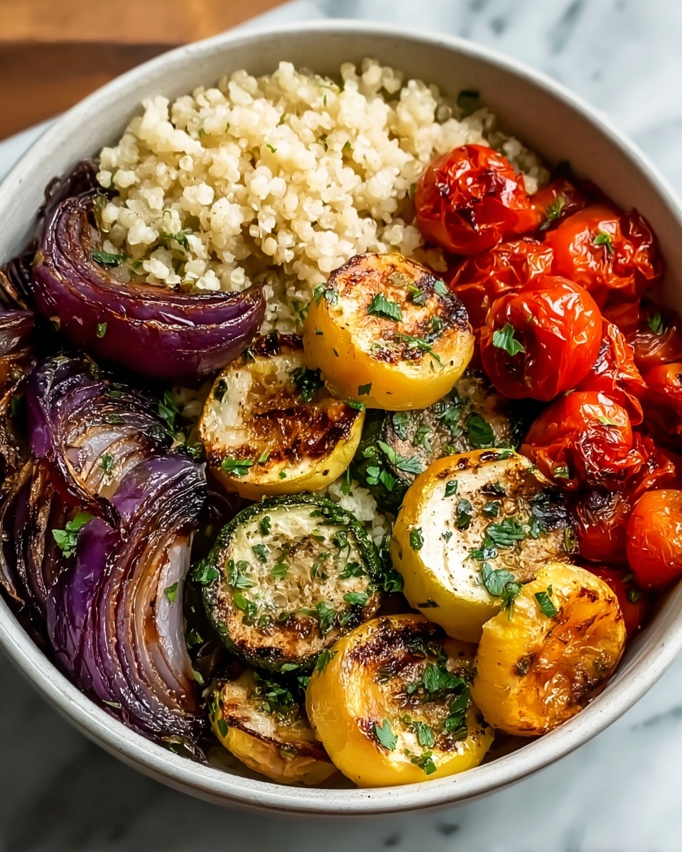 Roasted Vegetable and Brown Rice Bowl Recipe - Recipe Image