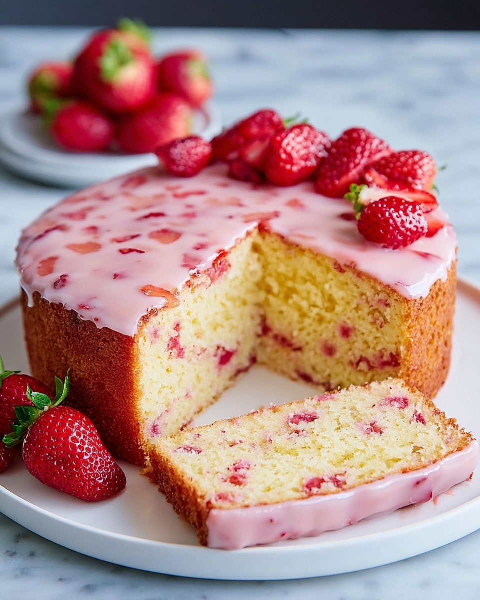Strawberry Lemon Pound Cake Recipe - Recipe Image