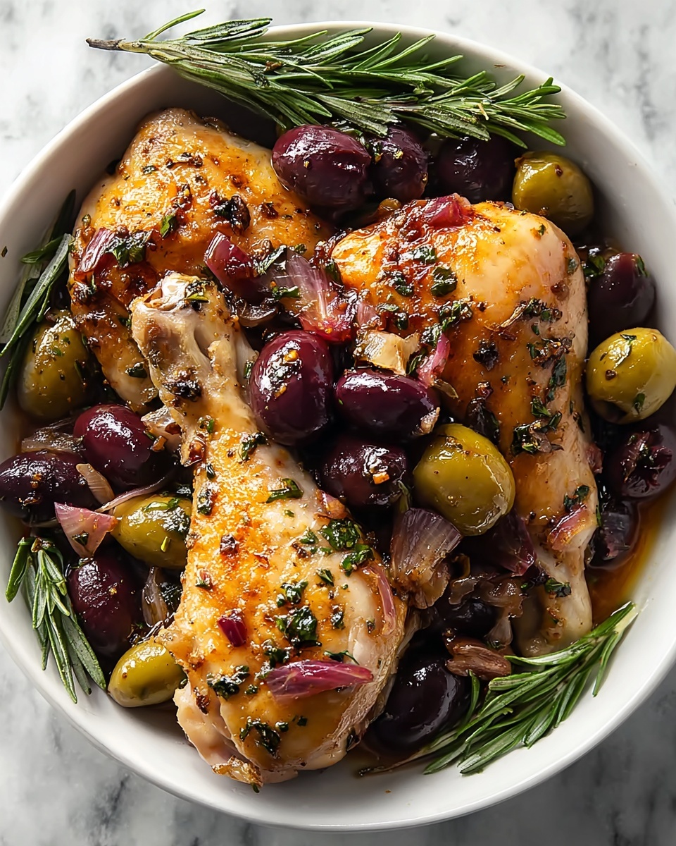 Pan-Roasted Chicken with Grapes & Olives Recipe - Recipe Image