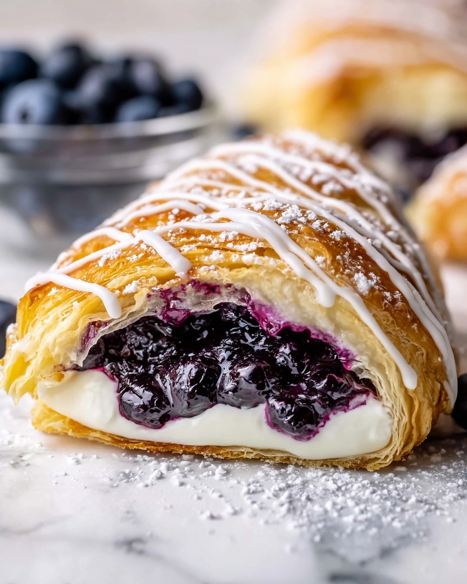 Lemon Blueberry Cheese Danish Recipe - Recipe Image