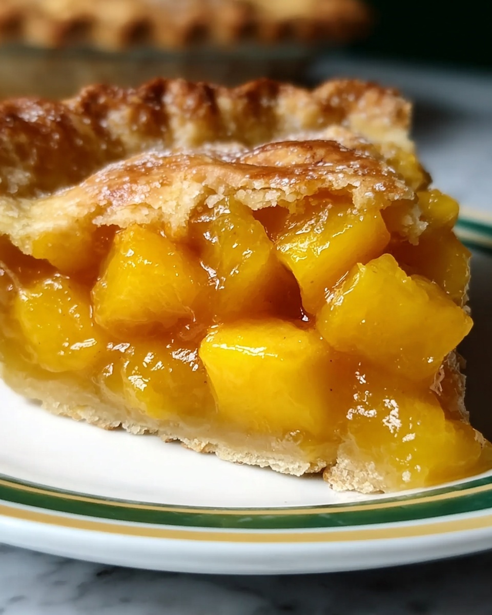 Irresistible Mango Pie : A Luscious Vegan Dessert Recipe - Recipe Image