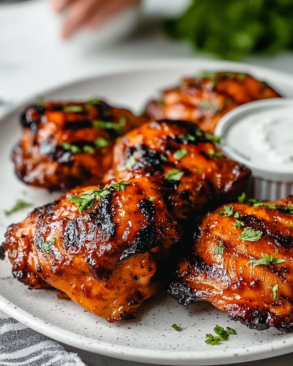 Grilled BBQ Boneless Chicken Thighs Recipe - Recipe Image