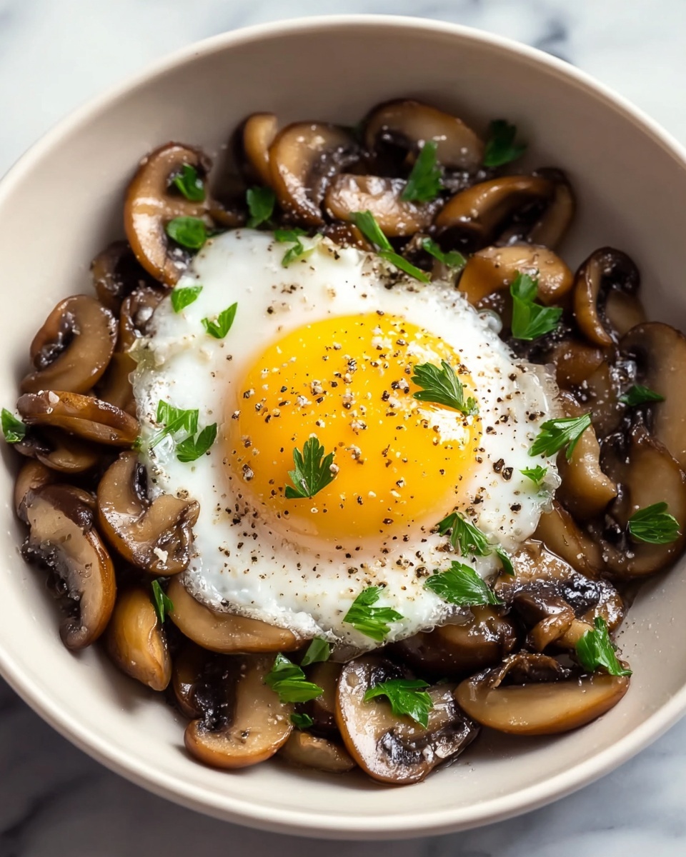 Pan-Fried Mushrooms with Miso, Egg Yolk, and Parmesan Recipe - Recipe Image