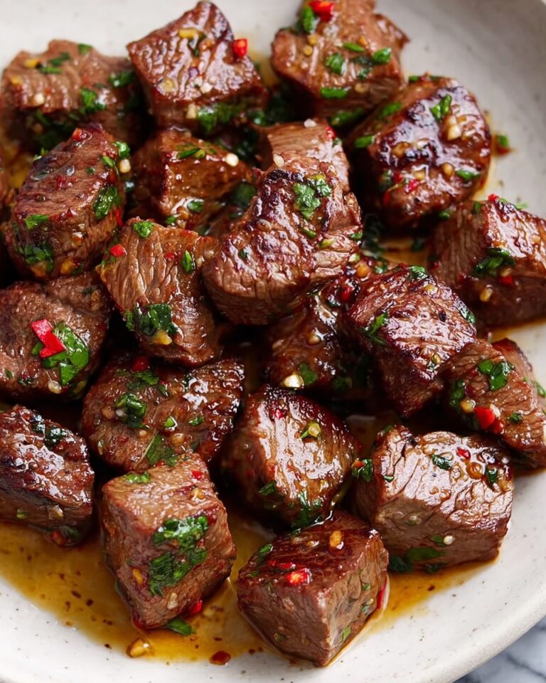 Air Fryer Steak Bites with Garlic Butter Recipe