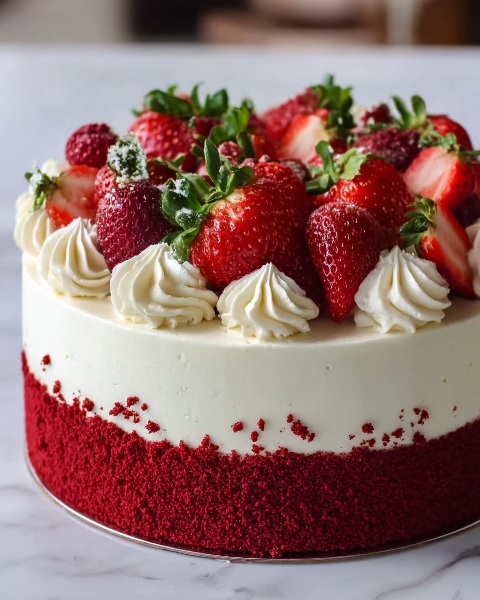 Red Velvet Strawberry Delight Recipe - Recipe Image