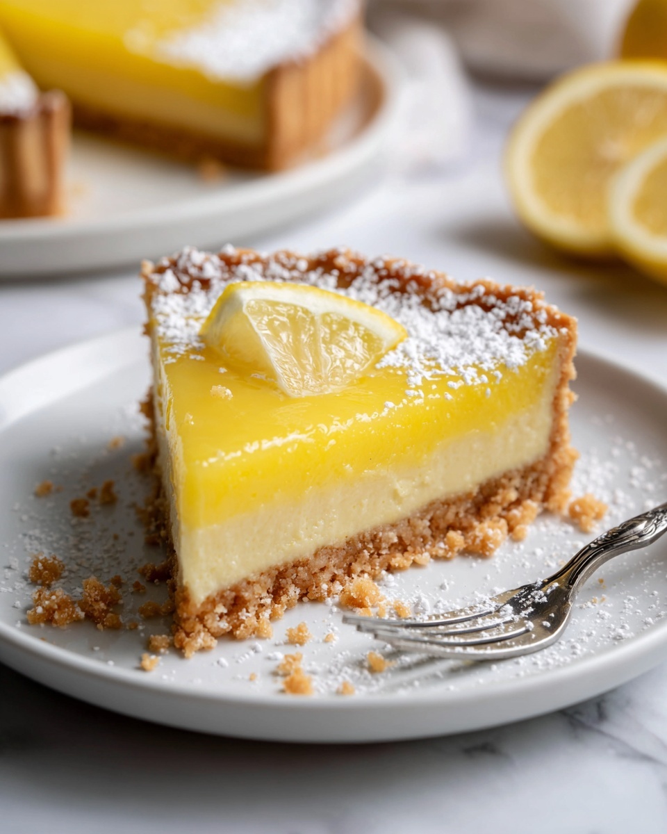 Easy Crustless Lemon Tart Recipe - Recipe Image