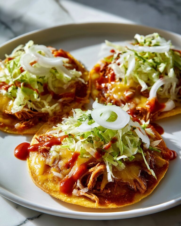 Cheesy Tostadas with Lettuce and Salsa Recipe