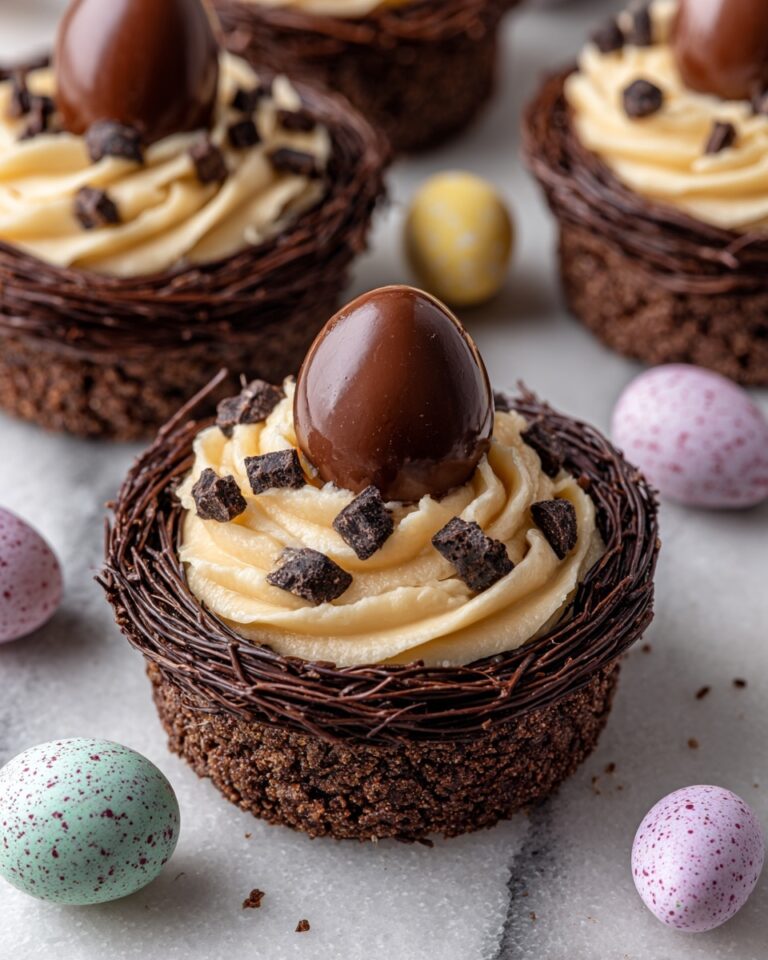 Chocolate Meringue Easter Nests Recipe