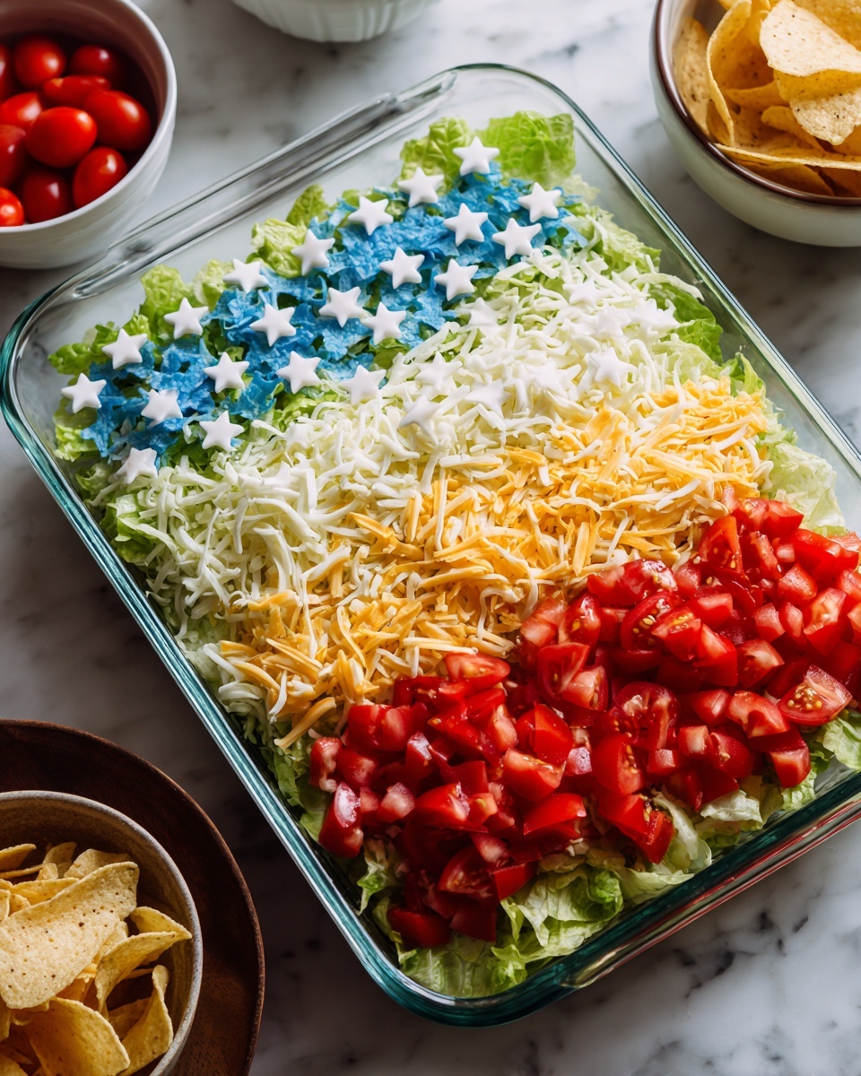 Taco Salad Flag Recipe - Recipe Image