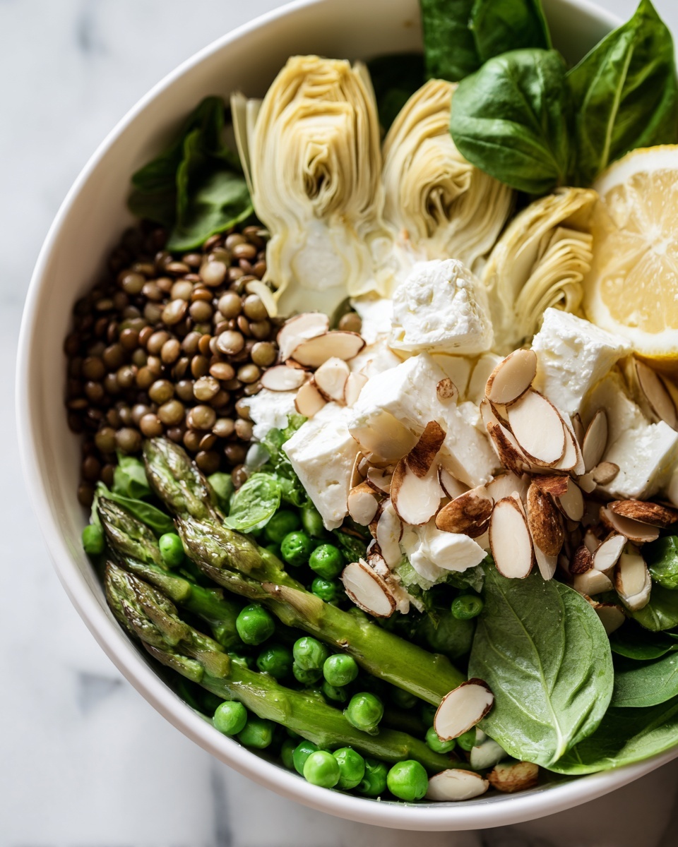 Spring Lentil Salad with Fresh Vegetables and Herbs Recipe - Recipe Image
