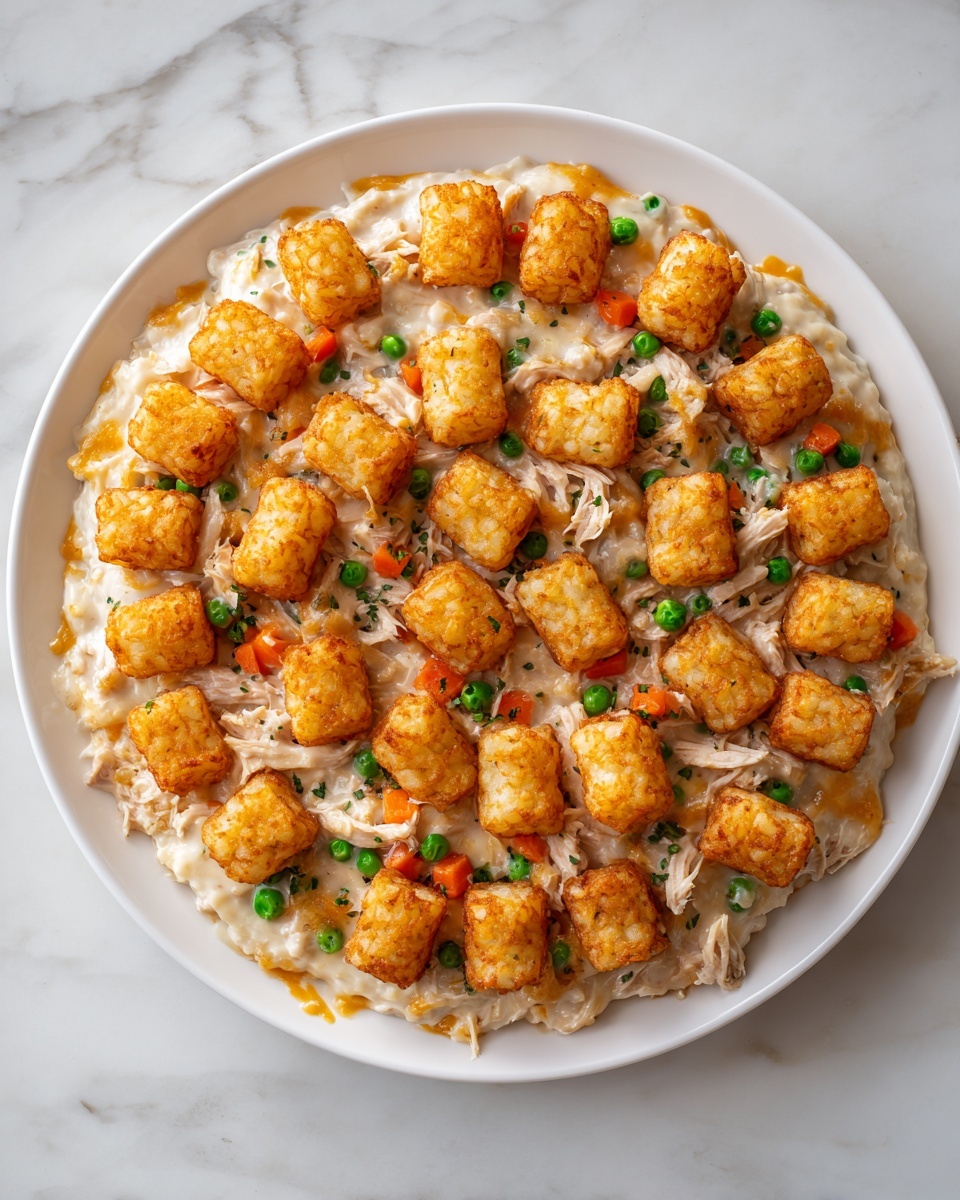 Tater Tot Chicken Pot Pie Recipe - Recipe Image