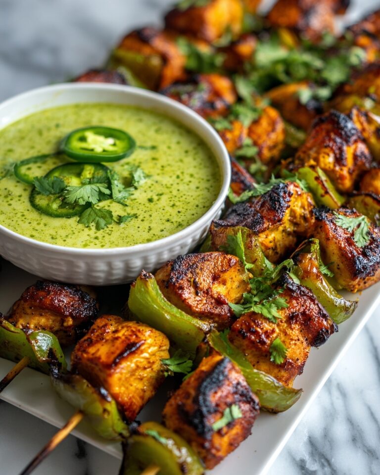 Spicy Honey Jalapeño Chicken Skewers with Cilantro Lime Dip Recipe