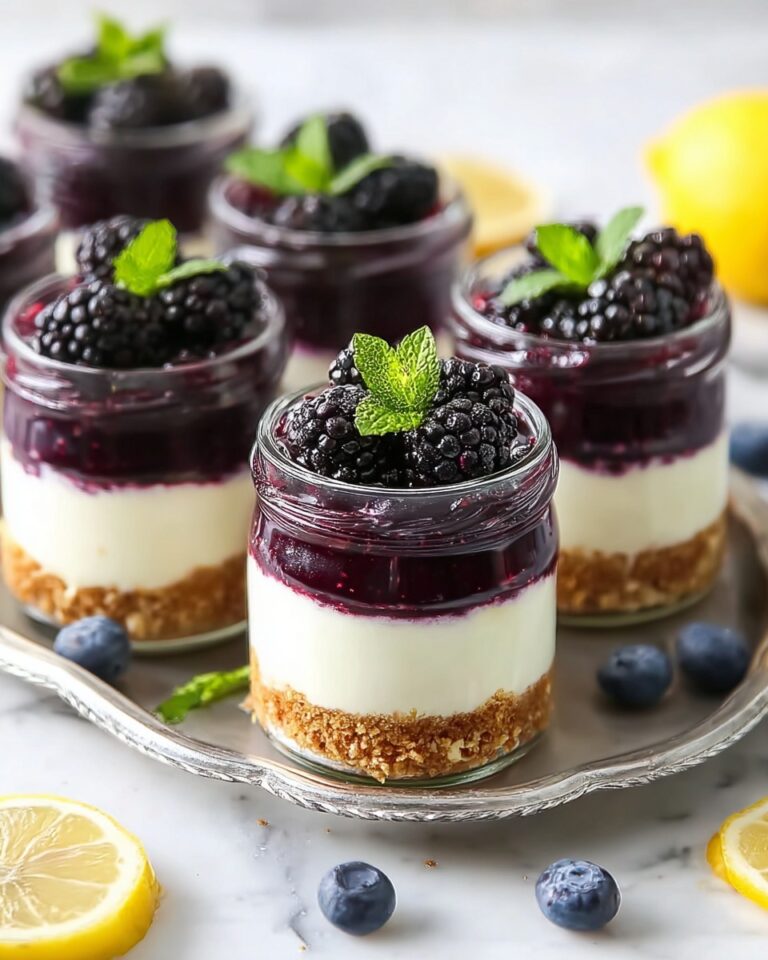 Blueberry Lemon No-Bake Cheesecake Jars Recipe