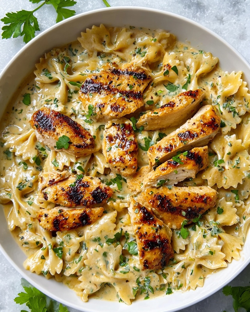Creamy Garlic Parmesan Chicken Pasta Recipe - Recipe Image