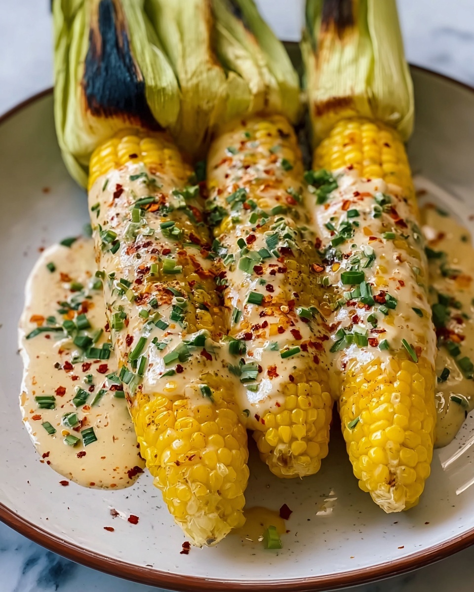 Cheesy Garlic Butter Corn on the Cob Recipe - Recipe Image