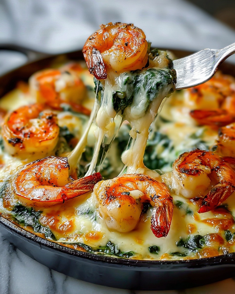 Creamy Crab Cheese Shrimp with Spinach Recipe - Recipe Image