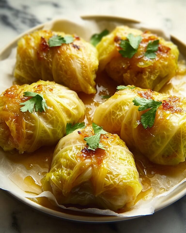 Stuffed Cabbage Rolls with Savory Tomato Sauce Recipe