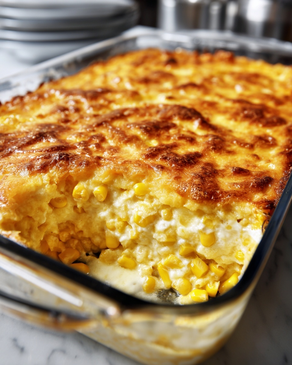 Creamy Corn Casserole with Jiffy Mix Recipe - Recipe Image