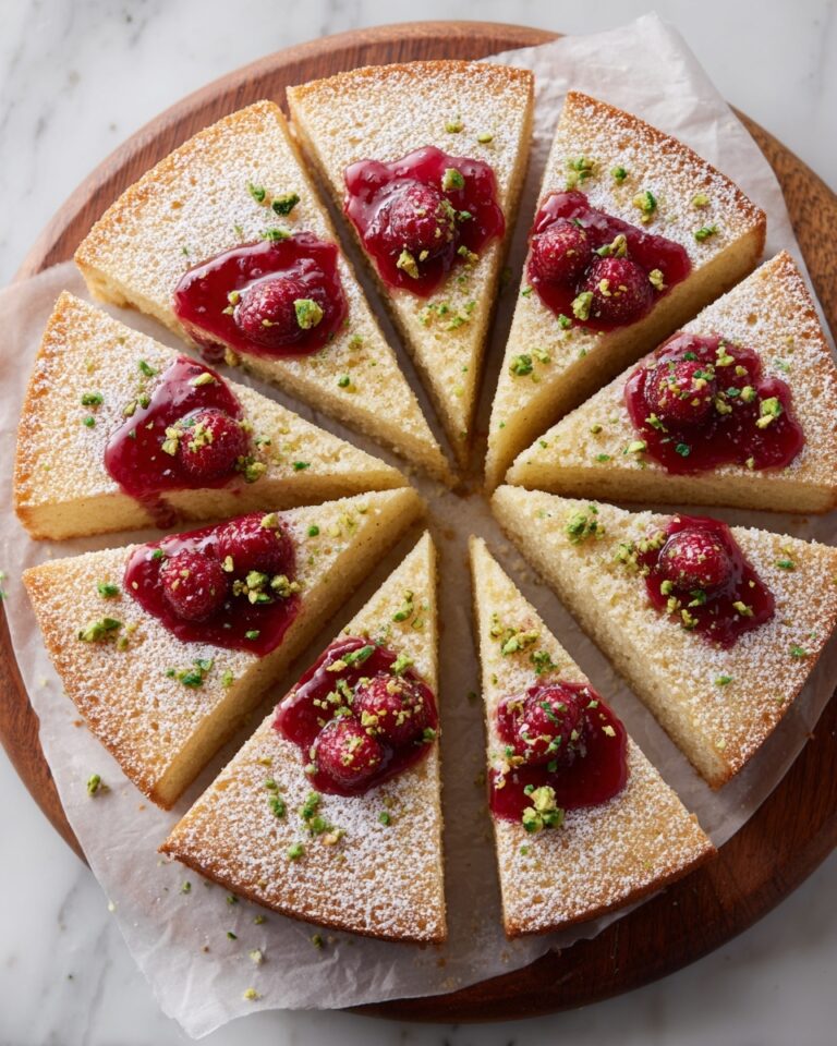 Raspberry and Pistachio Wreath Recipe
