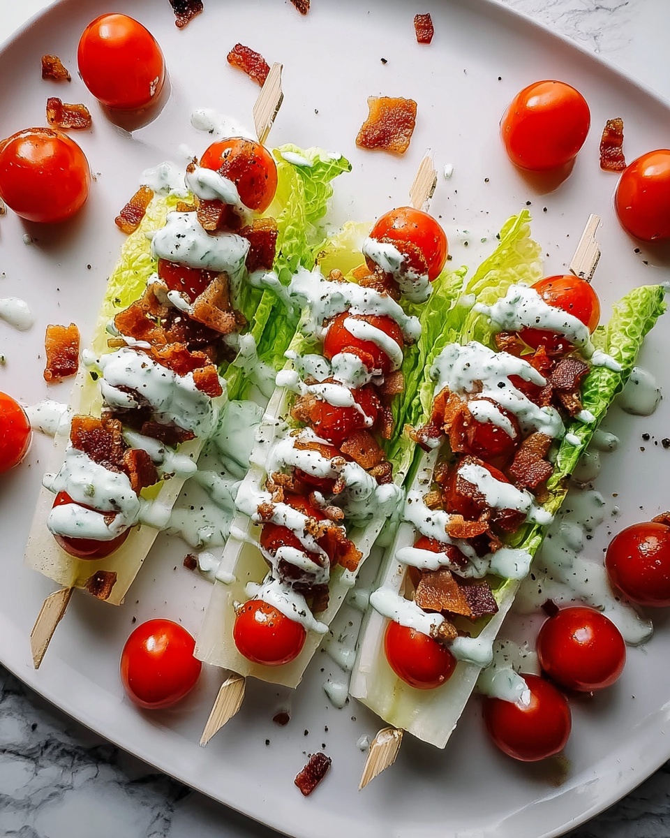 Wedge Salad Skewers Recipe - Recipe Image