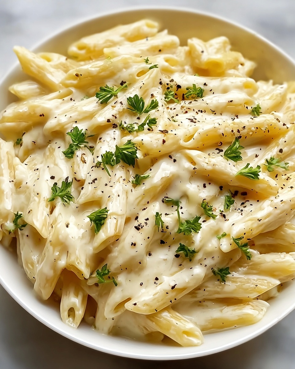 White Sauce Penne Pasta Recipe - Recipe Image