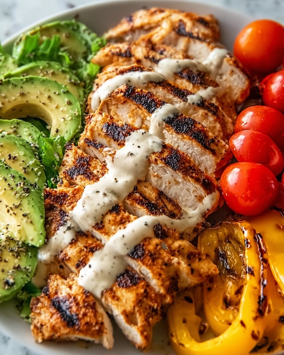 Grilled Chicken & Avocado Salad Bowl Recipe - Recipe Image