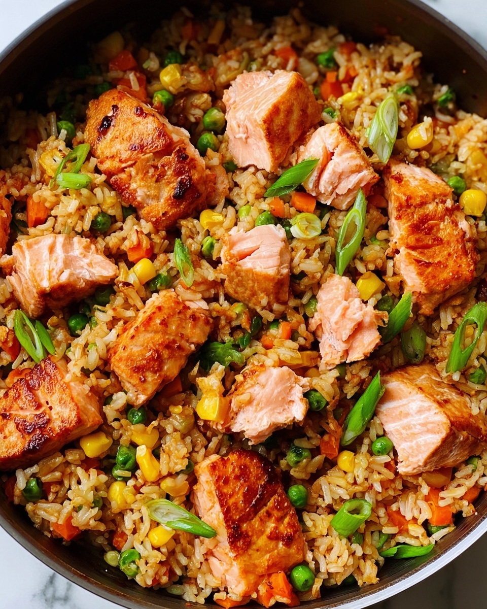 Salmon Fried Rice Recipe - Recipe Image