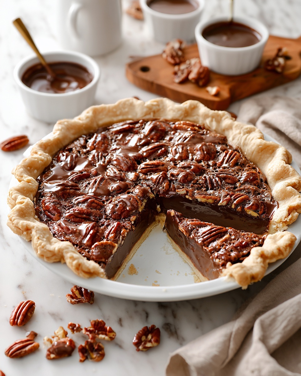 Chocolate Pecan Pie Recipe - Recipe Image