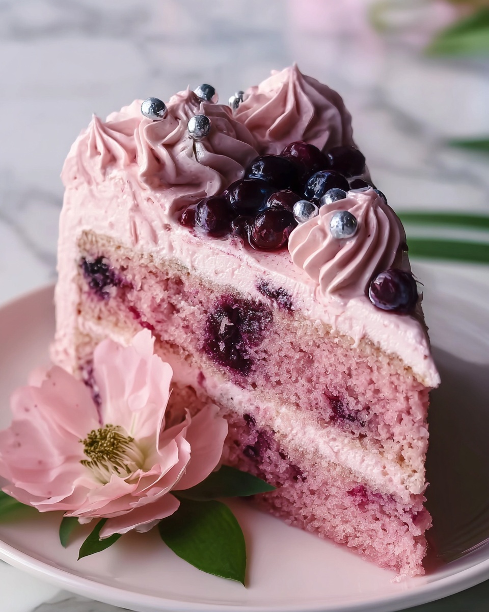 Hibiscus Bliss Cake Recipe - Recipe Image