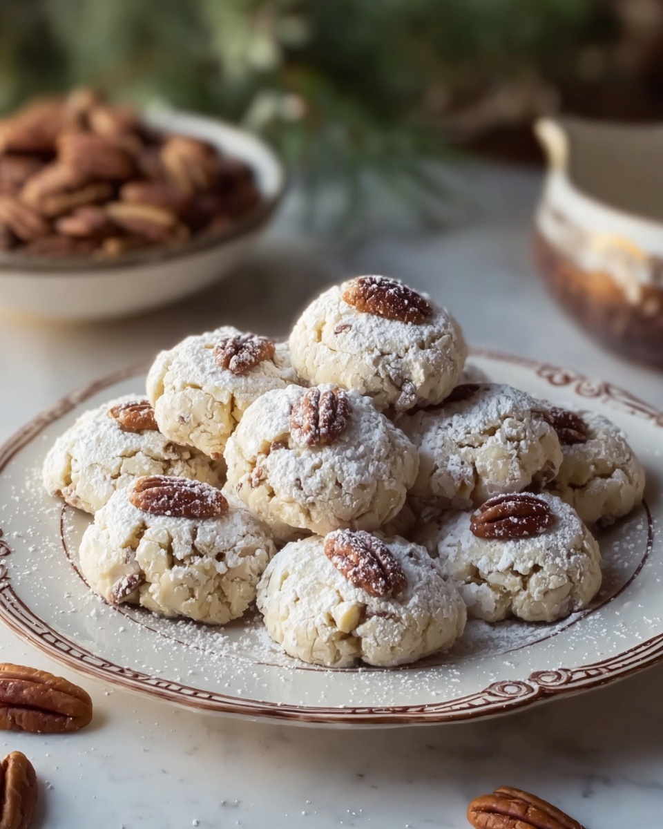 Buttery Pecan Snowball Cookies Recipe - Recipe Image