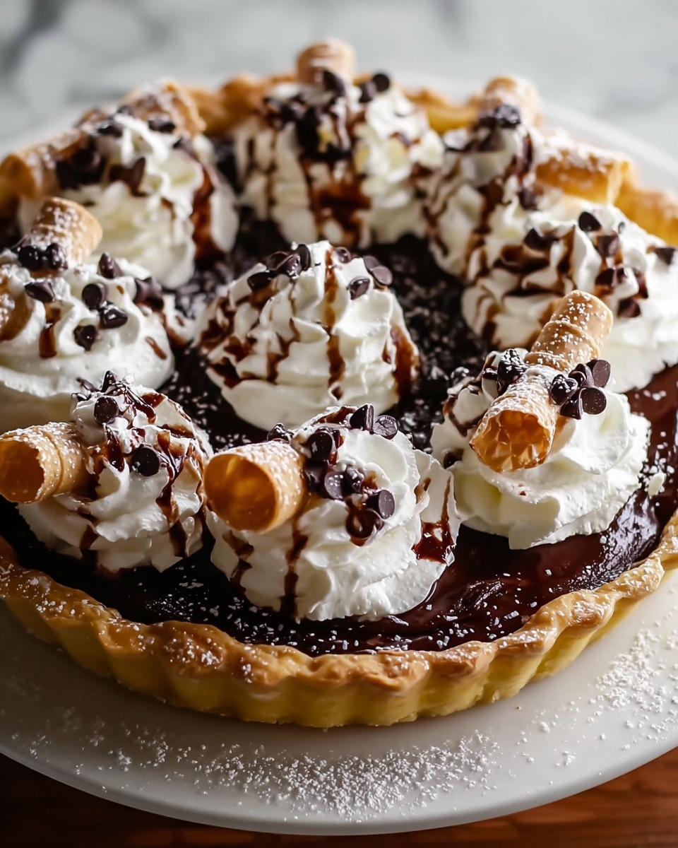 The Best Cannoli Cream Pie You’ll Ever Make At Home Recipe - Recipe Image